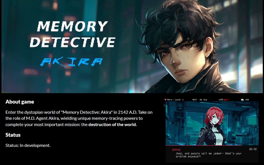 Memory Detective: Akira - itch.io page