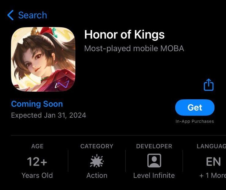 Honor of Kings is Expected to Land on iOS in Several Global Regions