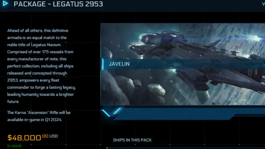 The 2023 Legatus Ship Pack - Screenshot