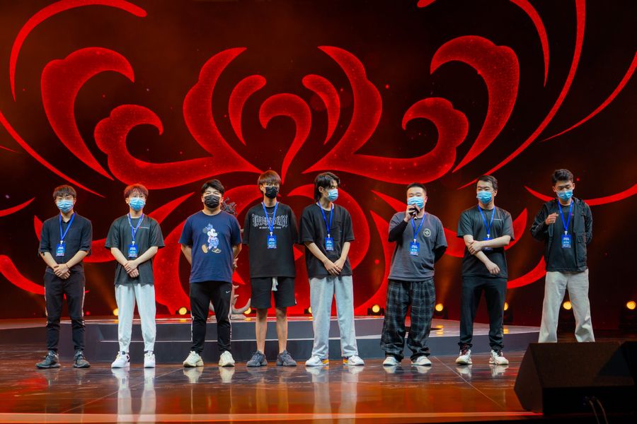 Esports players for Naraka: Bladepoint yesterday in Hangzhou Esports Center