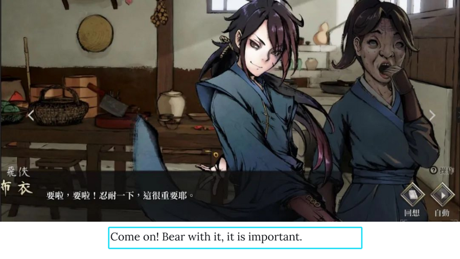 A screenshot of the game’s dialog, which could be misunderstood by some people