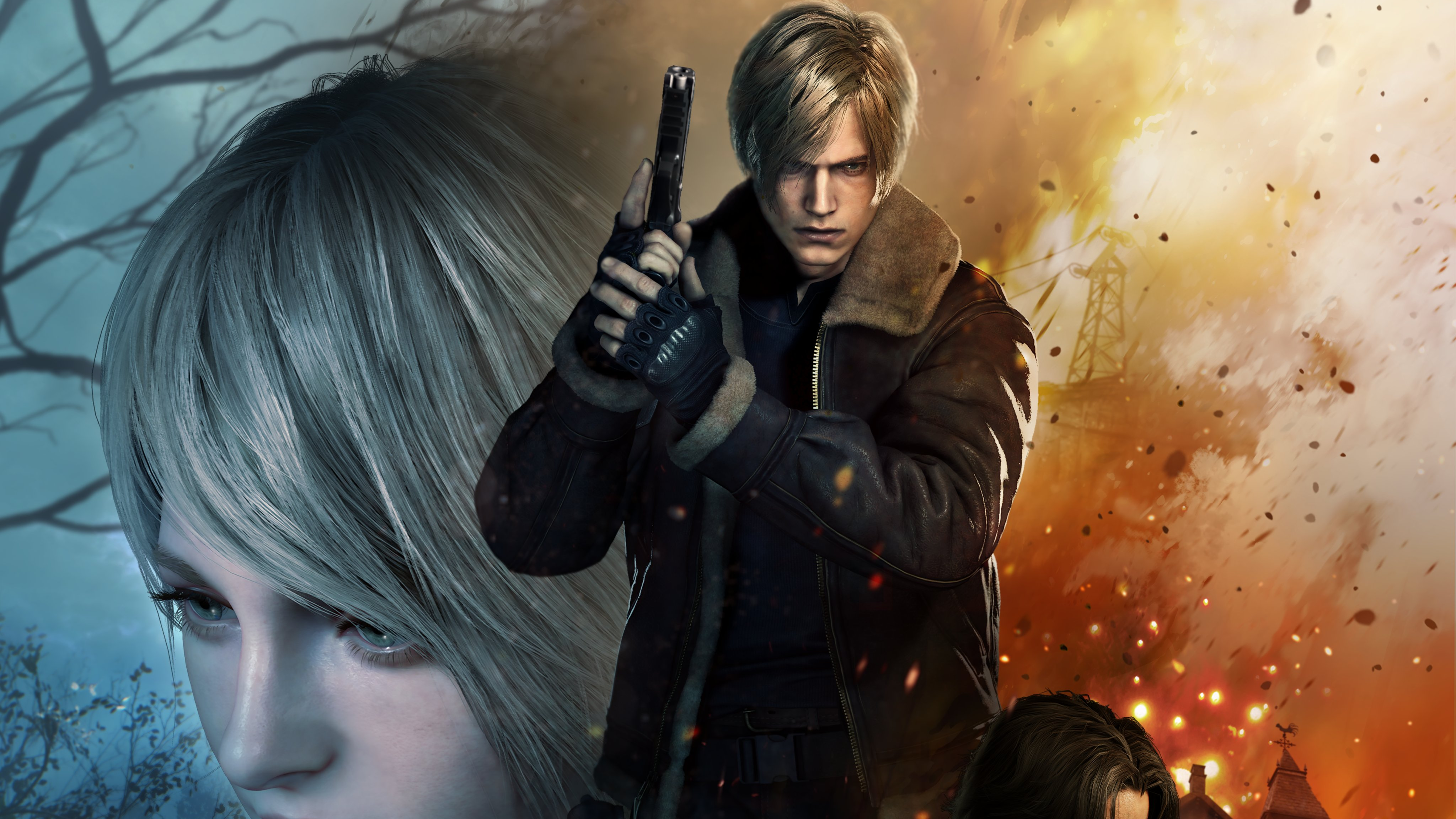 resident evil 4 remake, 4K, Resident Evil, Resident Evil 4, video games, Ashley  Graham (Resident Evil), Capcom